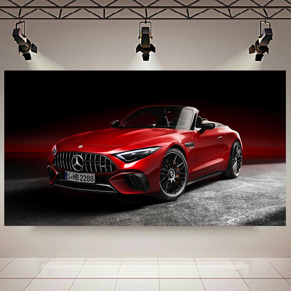 تابلو شاسی طرح ماشین مدل مرسدس بنز Sl 63 کد AR2570