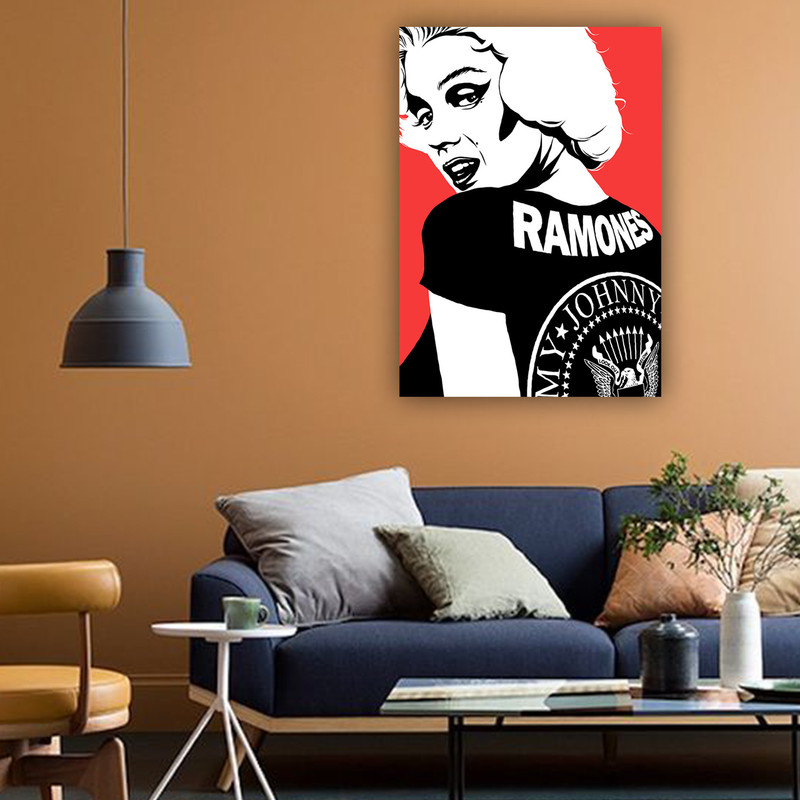 تابلو شاسی طرح Ramones کد 350 | دنیای قاب