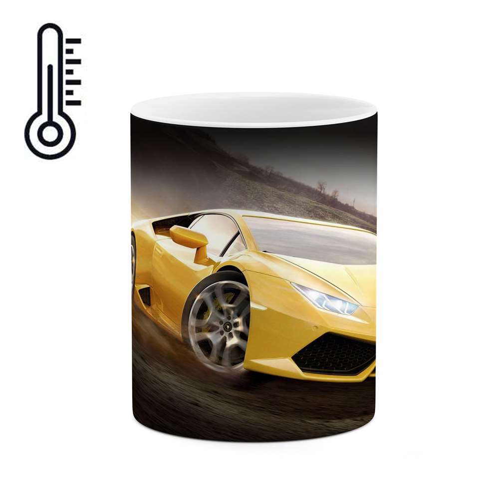 ماگ حرارتی طرح ماشین lamborghini huracan مدل mgph15541