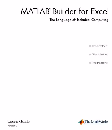 خرید و دانلود نسخه کامل کتاب MATLAB Builder for Excel