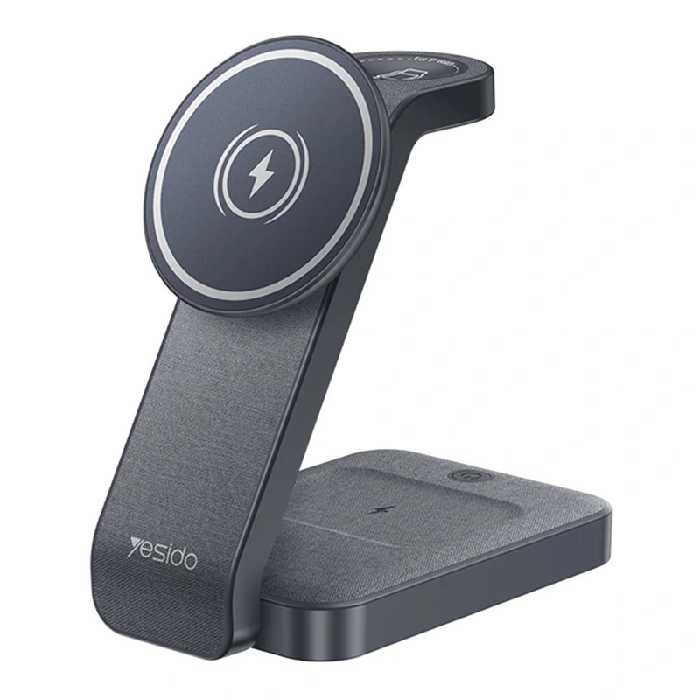 شارژر وایرلس رومیزی 4 کاره فست شارژ 20W از برند یسیدو مدل Yesido DS26 (100% اورجینال)