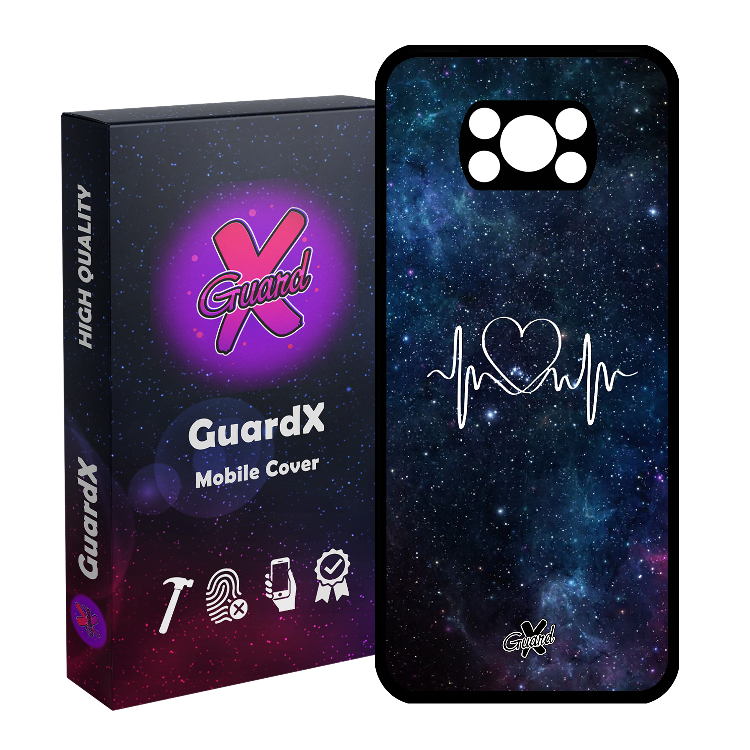 کاور گارد ایکس طرح Love مدل Glass10114 مناسب برای گوشی موبایل شیائومی Poco X3 / Poco X3 NFC