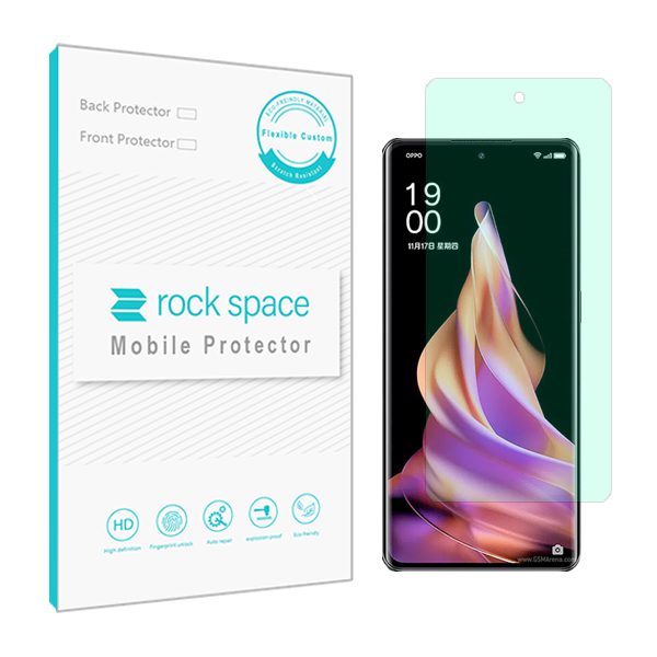 گلس اوپو Reno9 مدل نانو هیدروژل گرین لایت برند راک اسپیس کد S