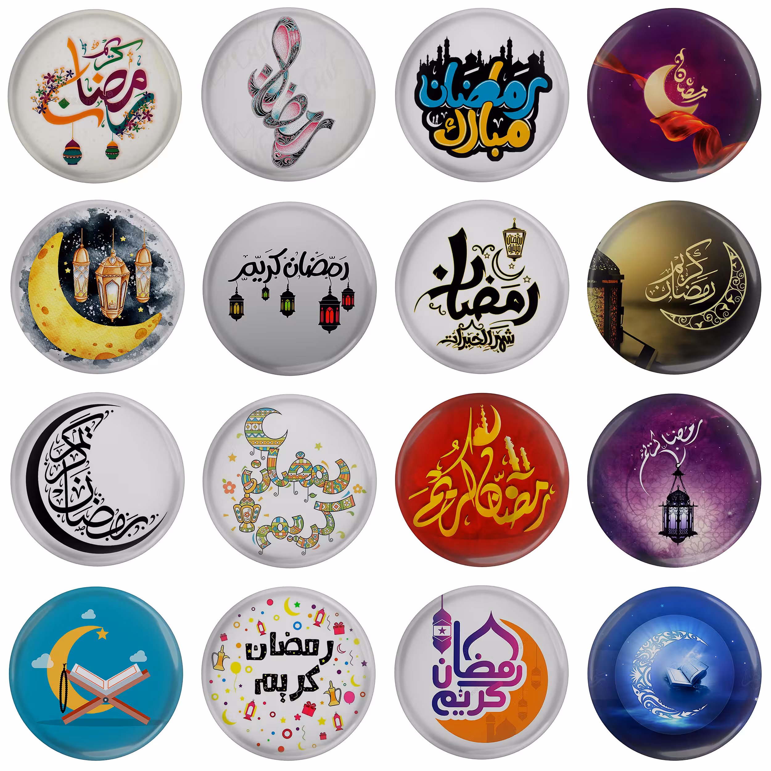 پیکسل مدل حلول ماه مبارک رمضان روزه نماز S2-15 مجموعه 16 عددی