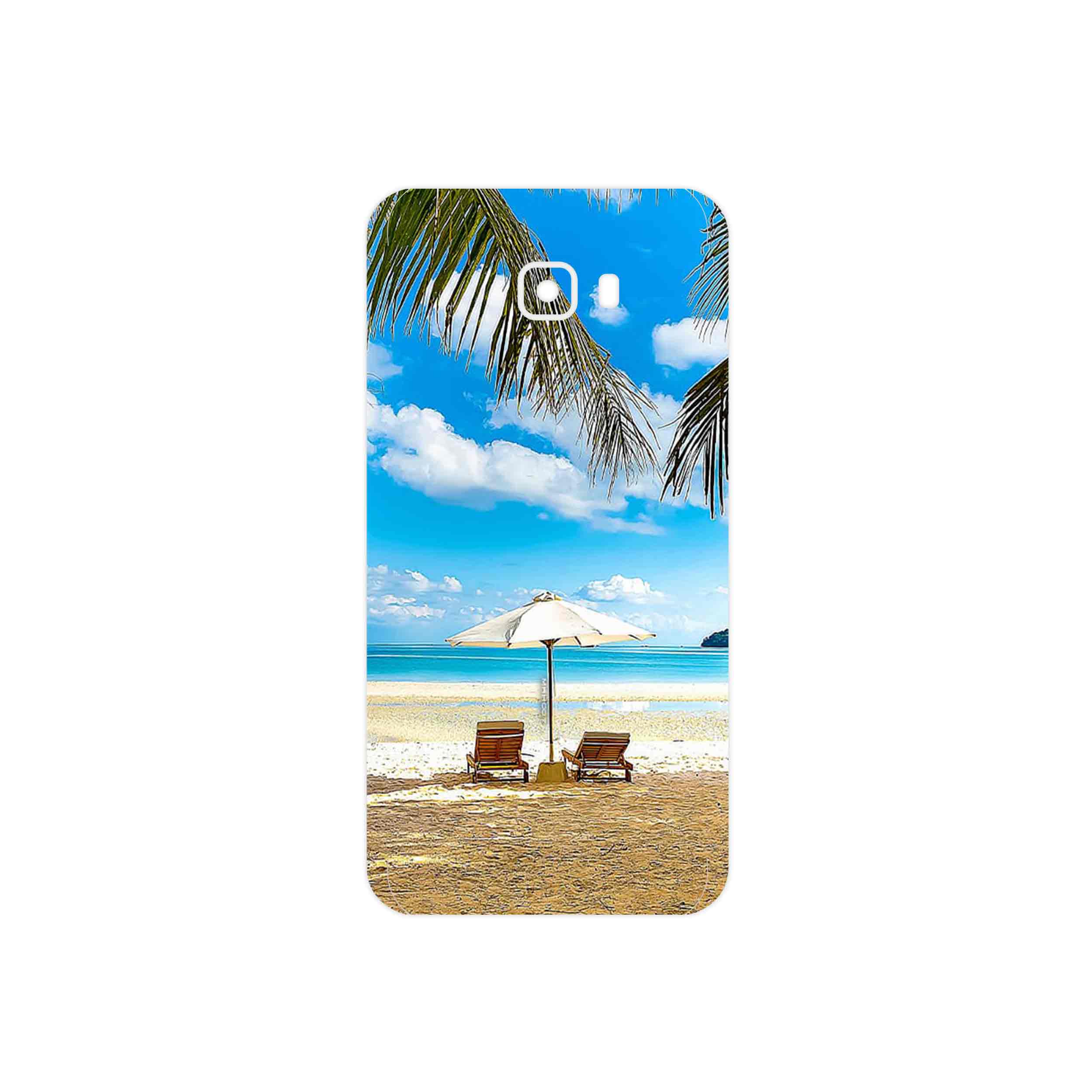 برچسب پوششی ماهوت مدل Beach مناسب برای گوشی موبایل سامسونگ Galaxy C7 Pro