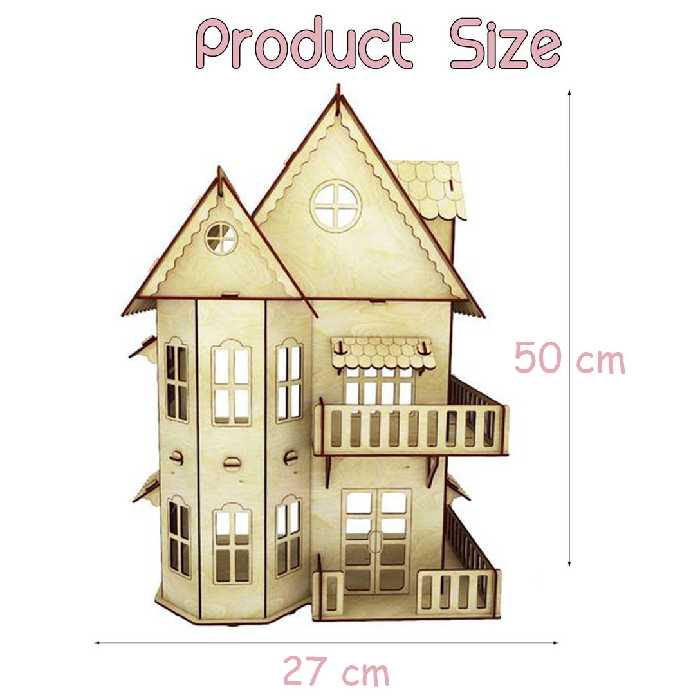 اسباب بازی مدل خانه عروسک  طرح سه طبقه