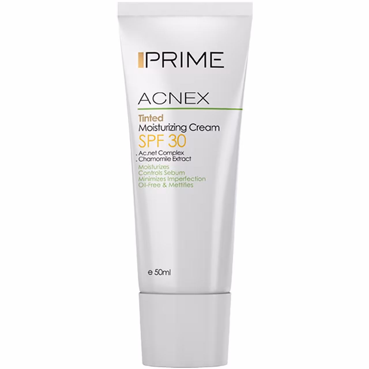 کرم مرطوب کننده رنگی پریم مدل Acnex SPF 30 حجم 500 میلی لیتر