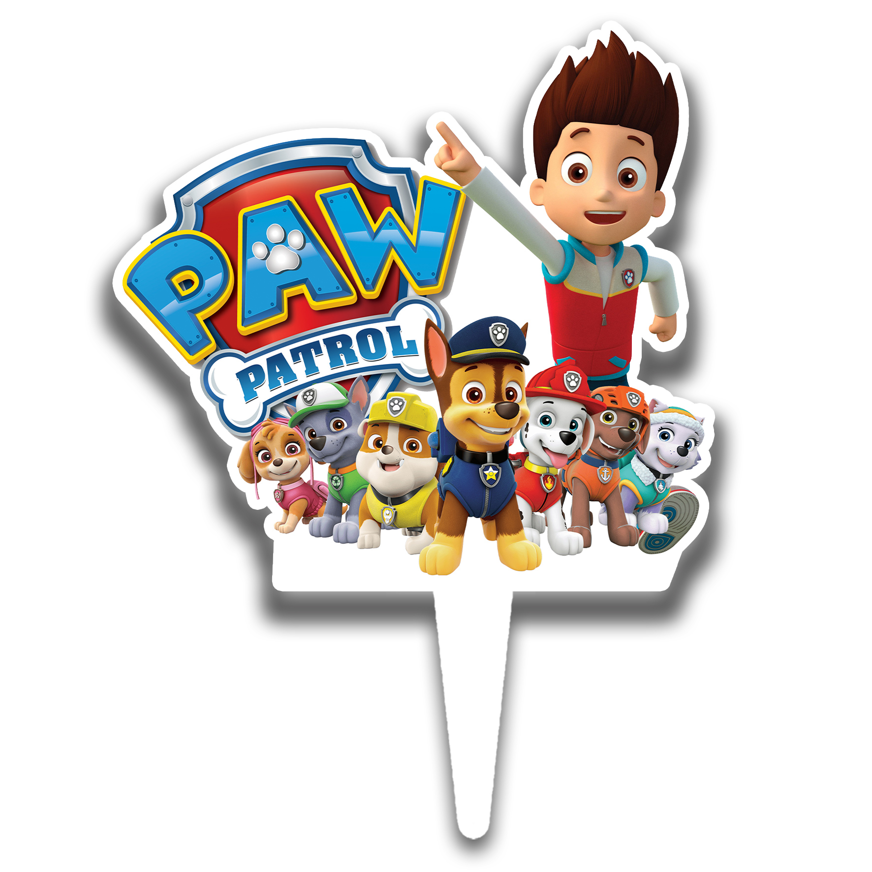 تاپر کیک طرح سگ های نگهبان کد R018