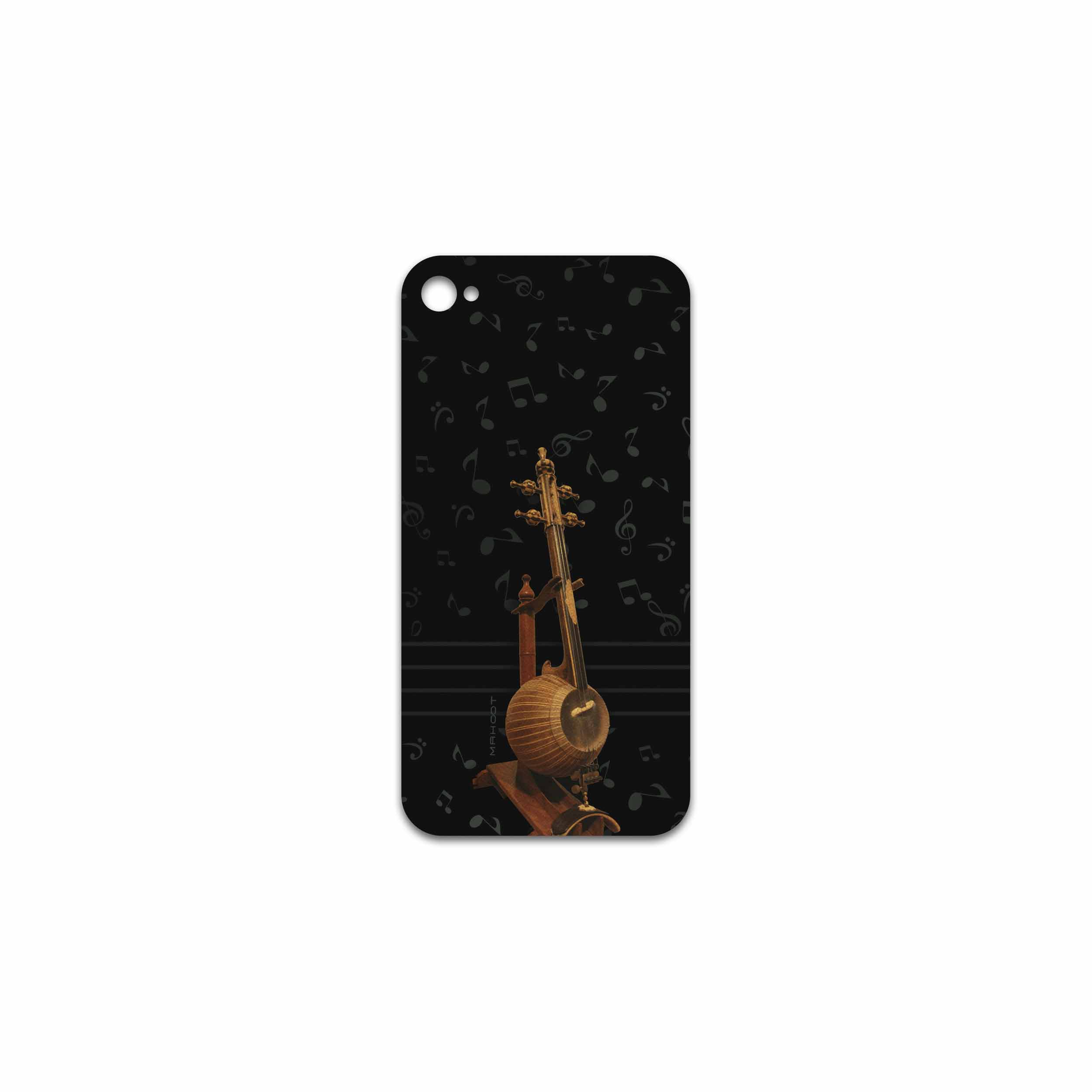 برچسب پوششی ماهوت مدل Persian Fiddle Instrument مناسب برای گوشی موبایل اپل iPhone 4s