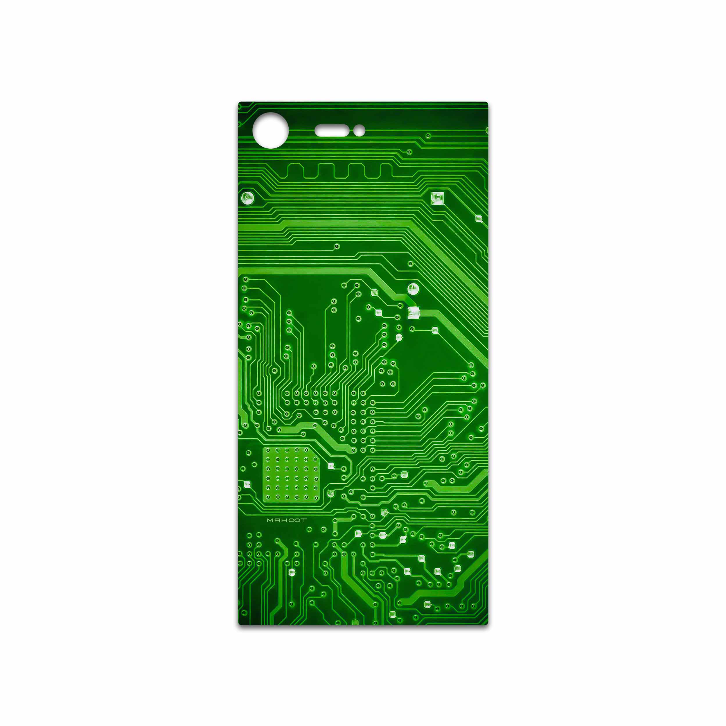 برچسب پوششی ماهوت مدل Green Printed Circuit Board مناسب برای گوشی موبایل سونی Xperia XZ Premium