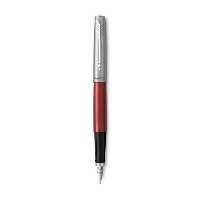 خودنویس پارکر ژوتر نیمه استیل قرمز گیره کروم به همراه کپسول Parker Jotter Bond Kensington Red