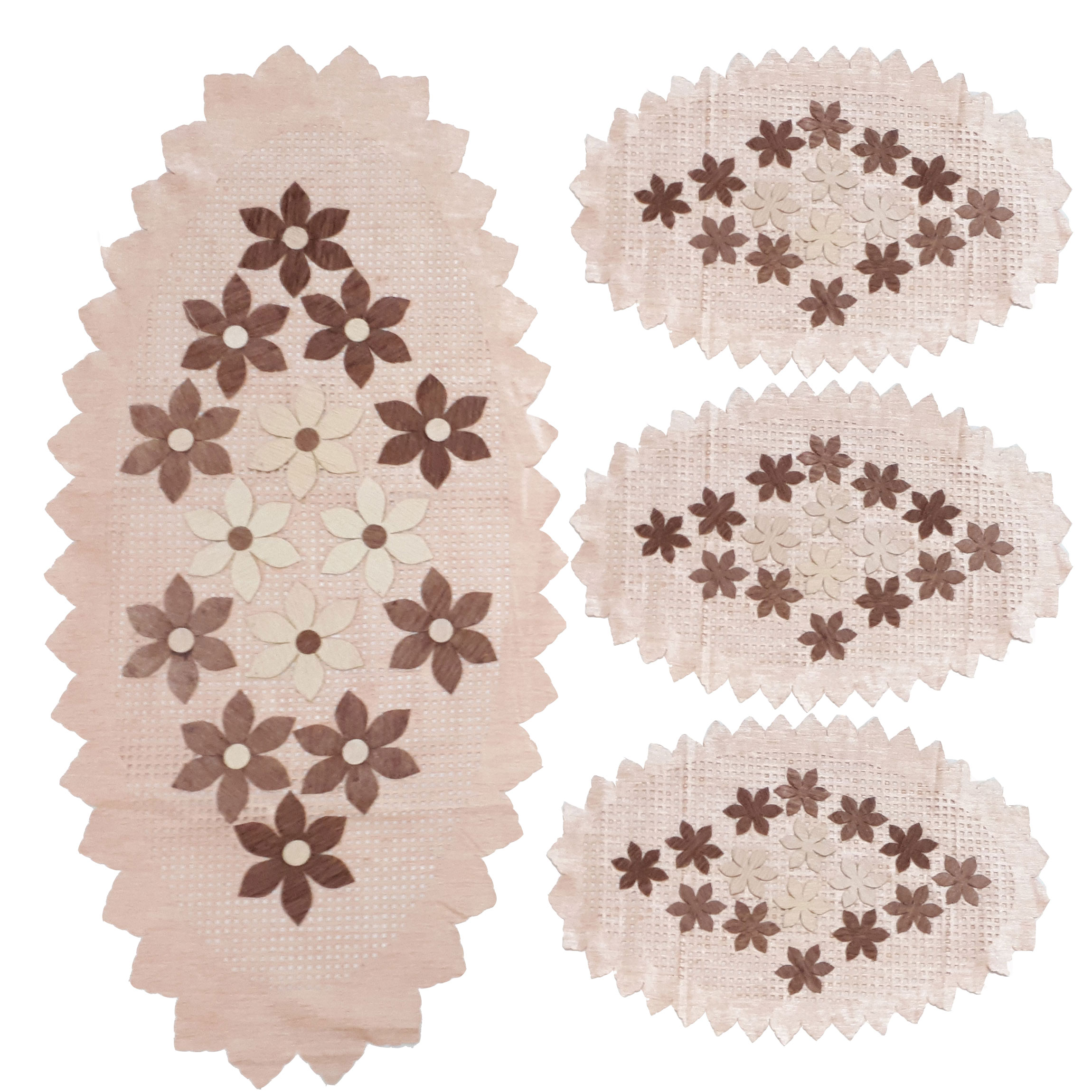 ست رومیزی 4 تکه کد 009