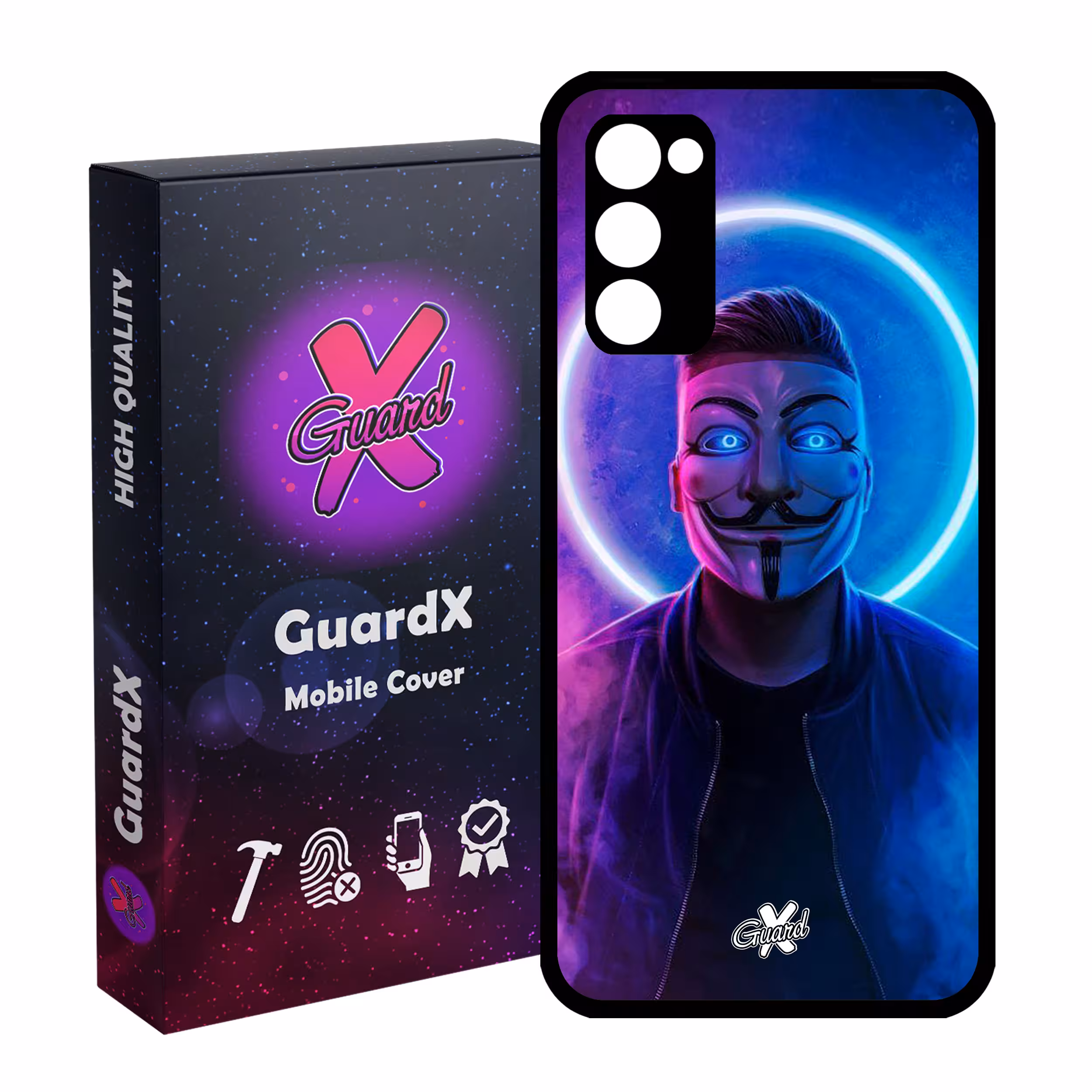کاور گارد ایکس طرح Anonymous مدل Glass10043 مناسب برای گوشی موبایل سامسونگ Galaxy S20 FE