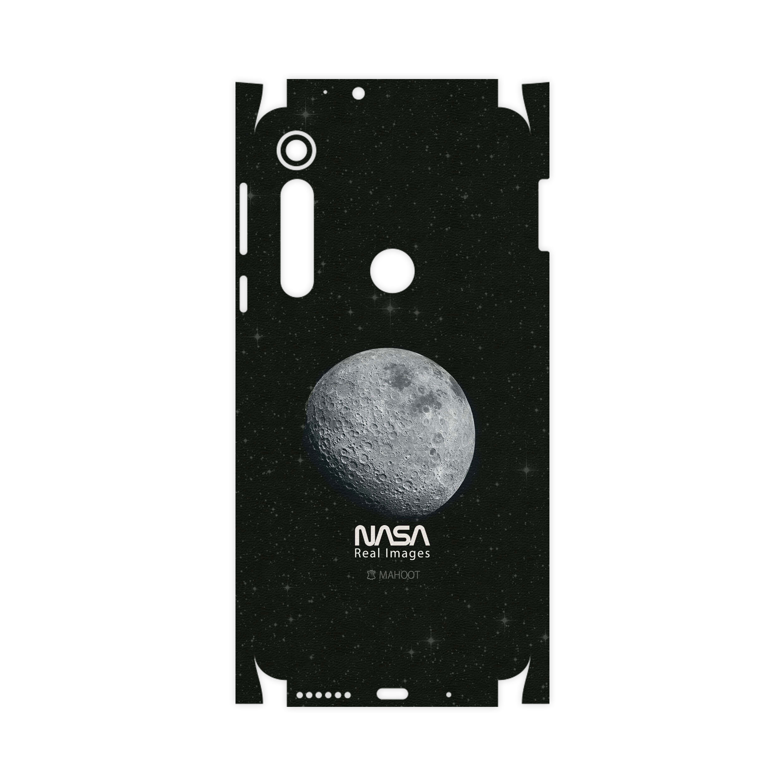 برچسب پوششی ماهوت مدل Moon-By-NASA-FullSkin مناسب برای گوشی موبایل موتورولا One Macro