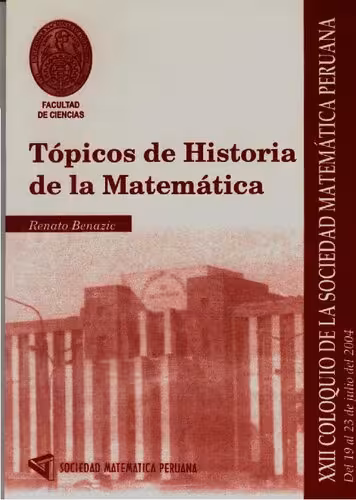 خرید و دانلود نسخه کامل کتاب Tópicos de historia de la matemática