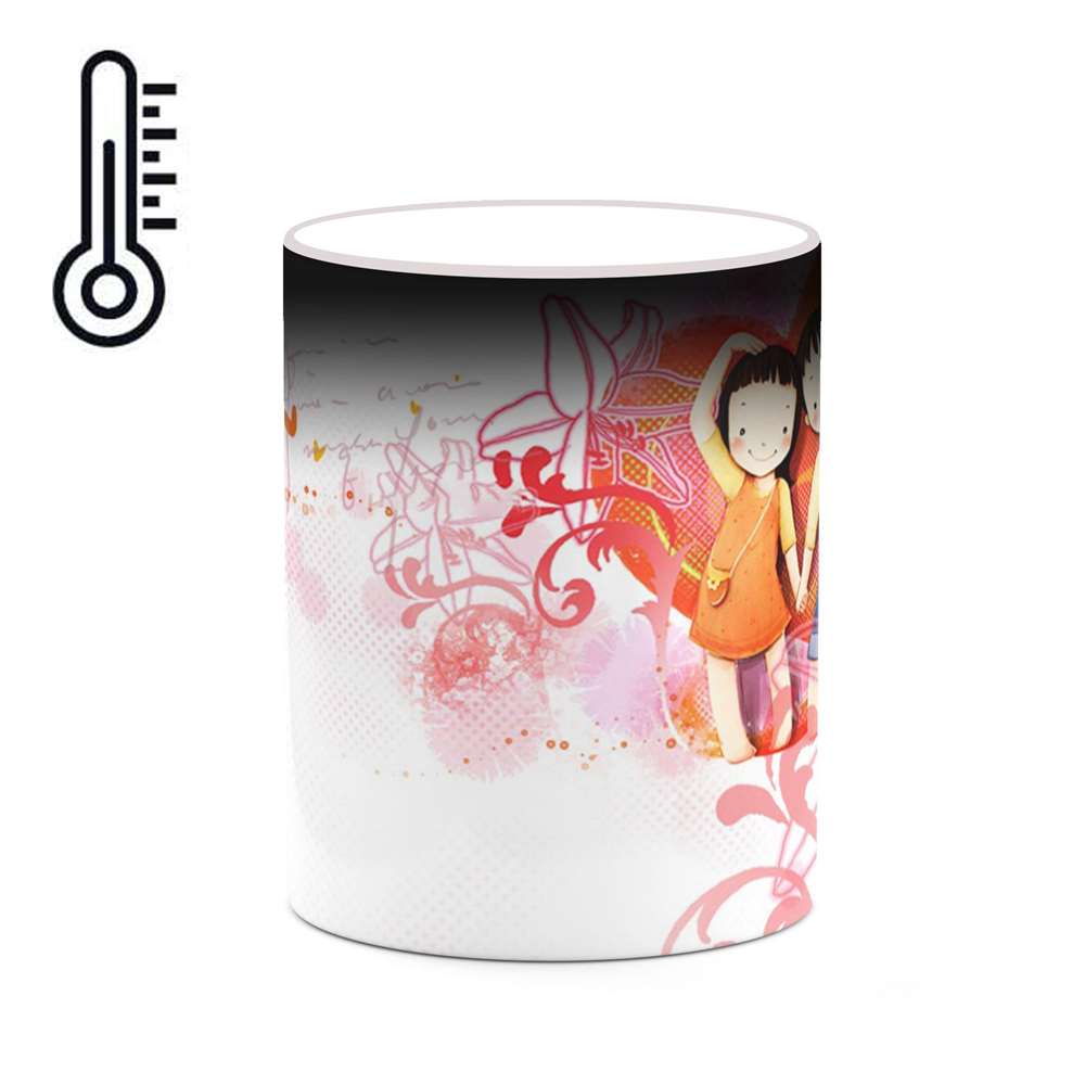 ماگ حرارتی کاکتی طرح عاشقانه مدل mgh20792