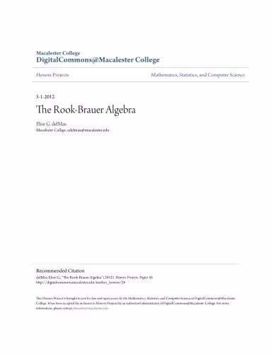 خرید و دانلود نسخه کامل کتاب The Rook-Brauer Algebra