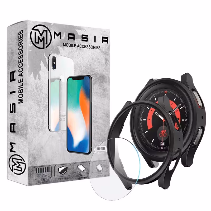 کاور مسیر مدل GWM-01 مناسب برای ساعت هوشمند سامسونگ Galaxy Watch 4 44mm به همراه محافظ صفحه نمایش