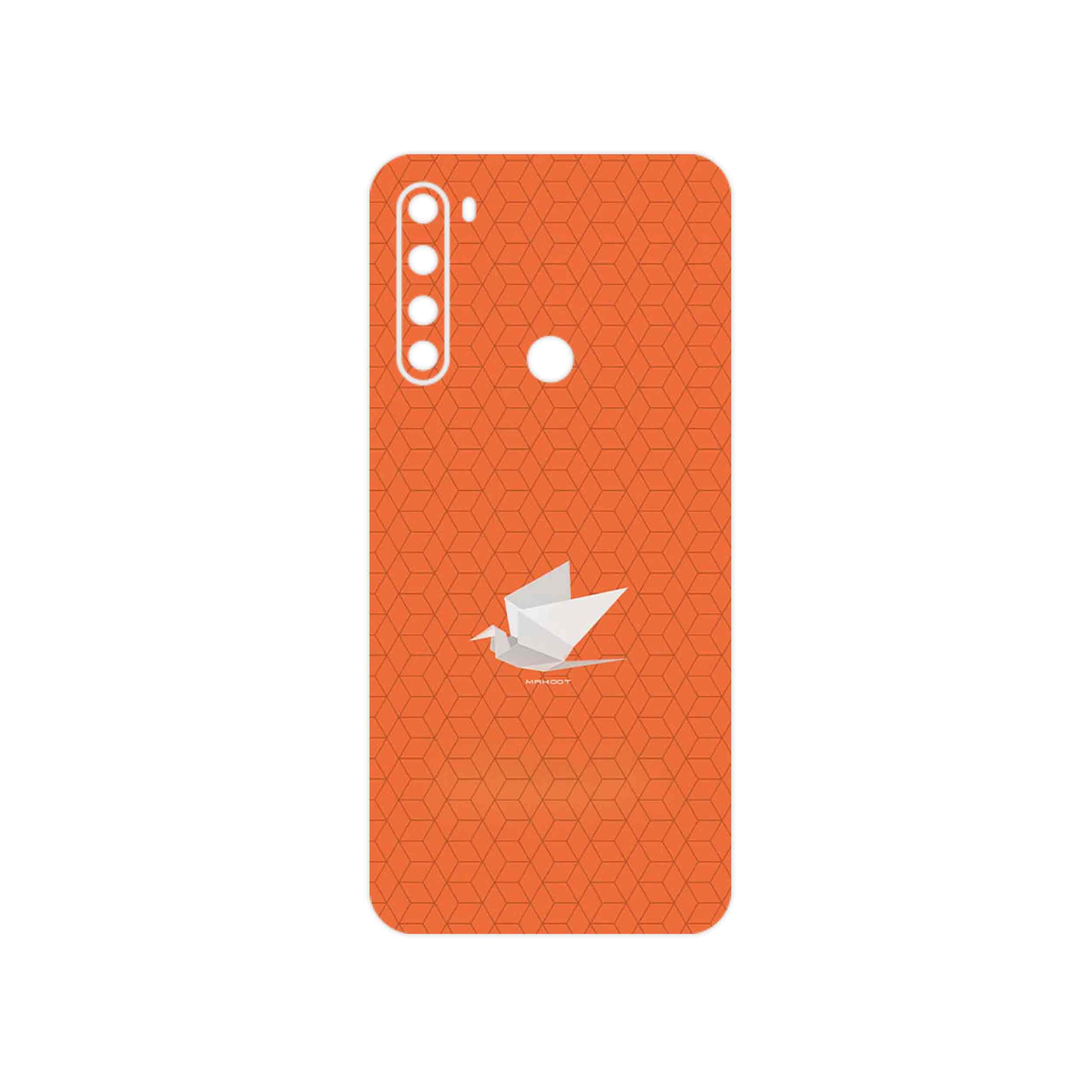 برچسب پوششی ماهوت مدل Minimalist origami bird مناسب برای گوشی موبایل شیائومی Redmi Note 8 2021