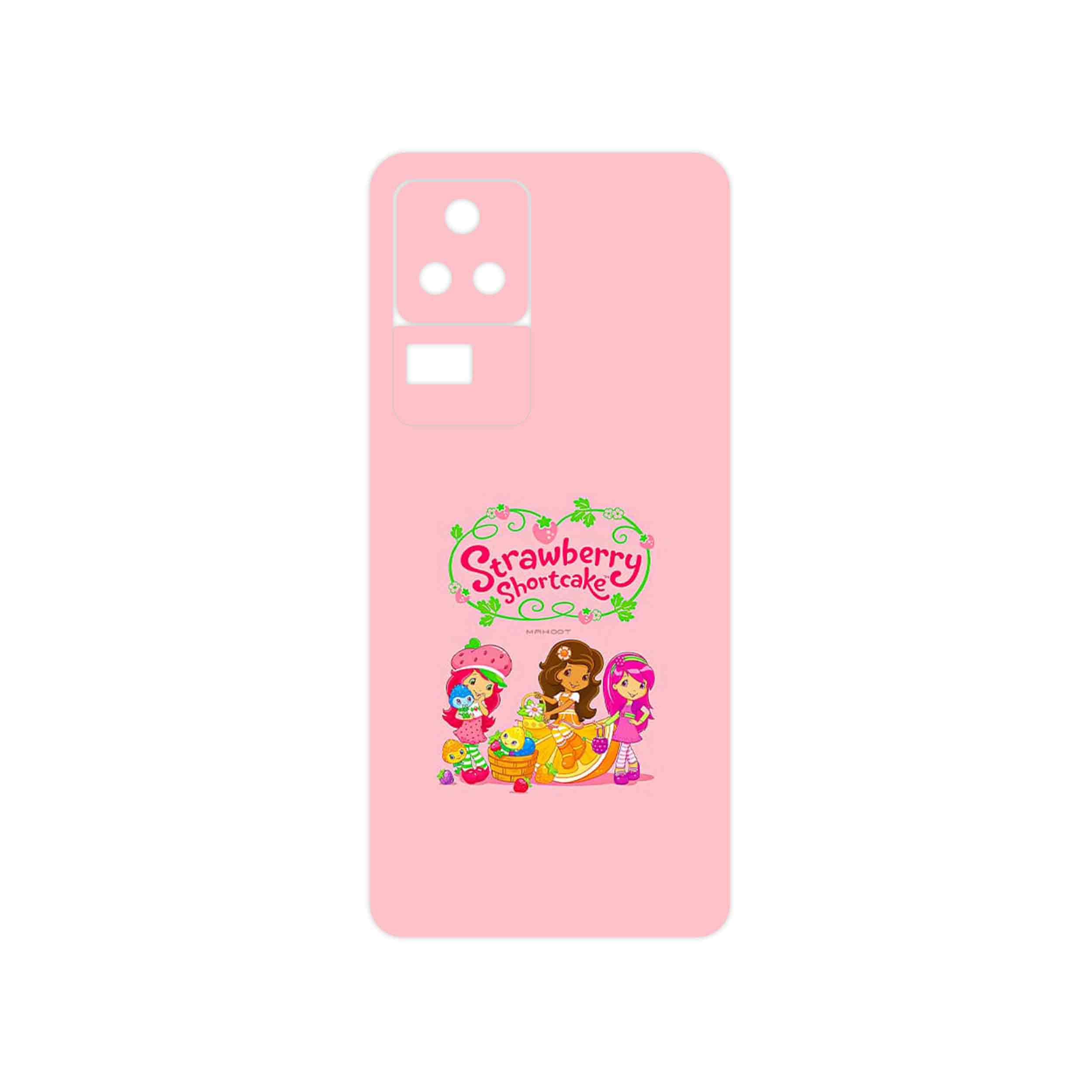 برچسب پوششی ماهوت مدل Strawberry Shortcake مناسب برای گوشی موبایل شیائومی Poco F4 5G