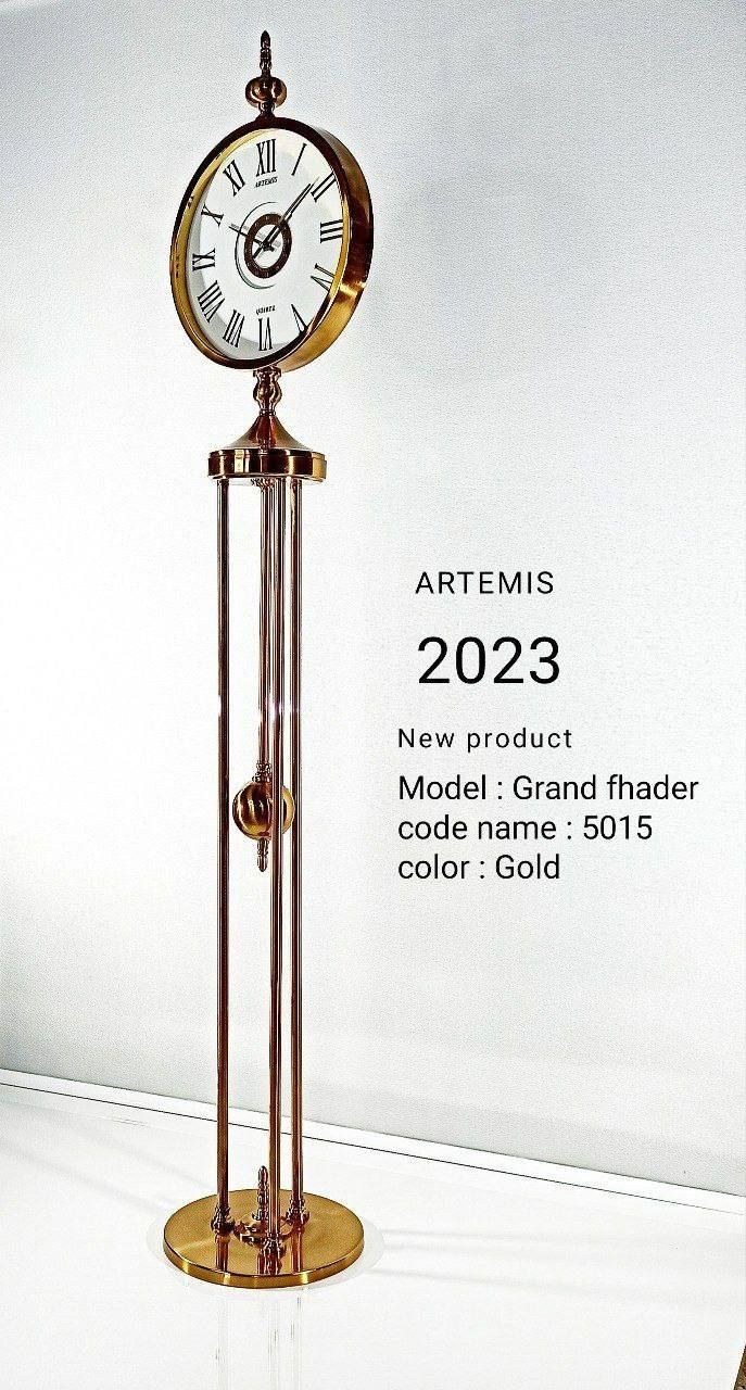 ساعت ایستاده آرتمیس کد 5015 Gold White طلایی سفید