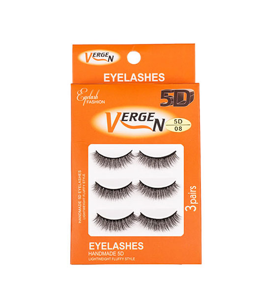 مژه مصنوعی پنج بعدی 3عددی E117-08 ورژن (32326)