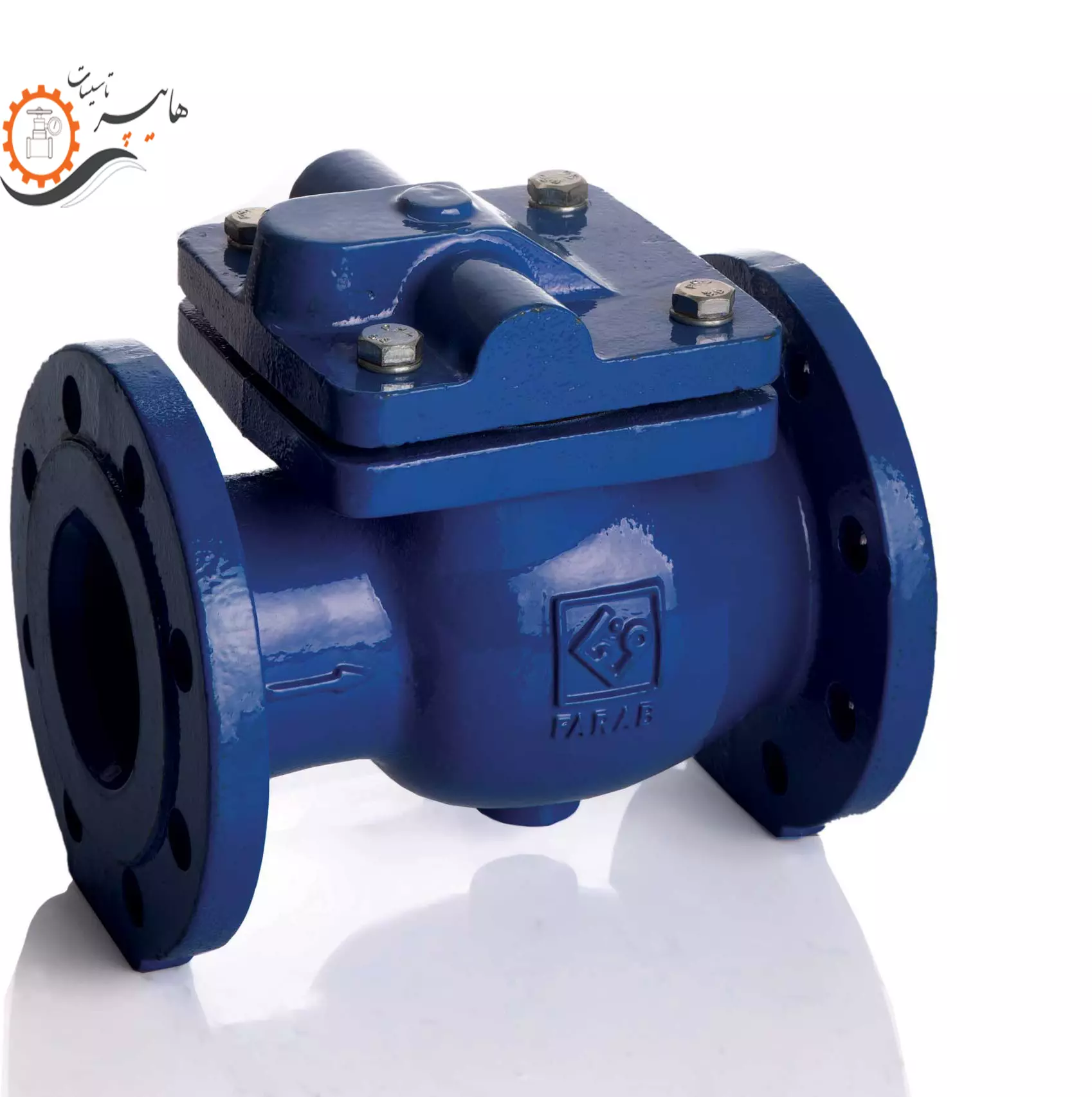 شیر یکطرفه لولایی زبانه فلزی سایز 10 اینچ فاراب مدل CKM16-10