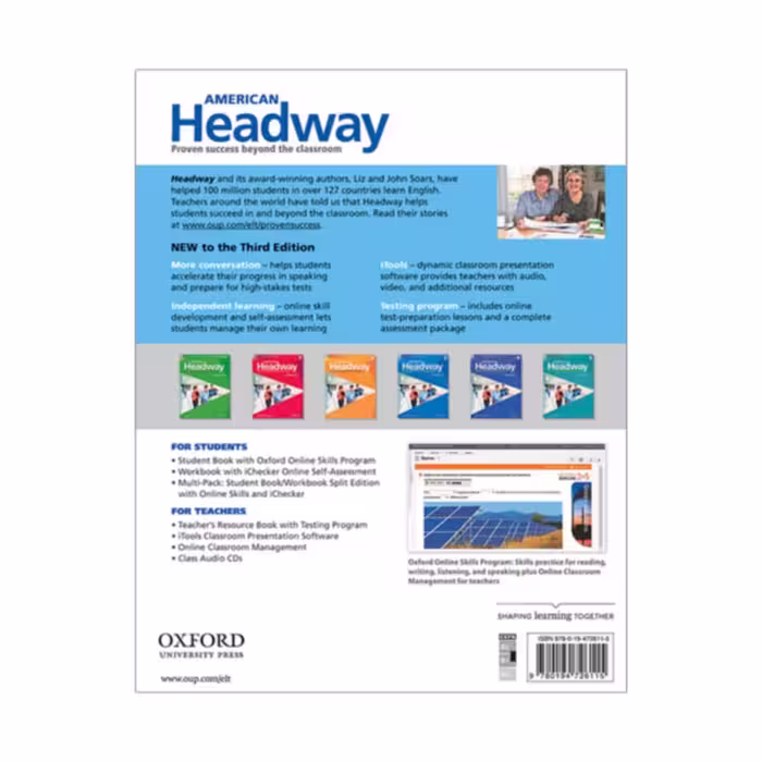 کتاب American Headway 3rd 3 اثر Liz and John Soars انتشارات آکسفورد 