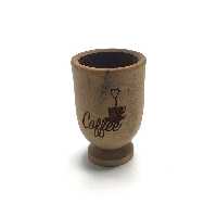 ماگ مات لوگودار چوبی با ارتفاع 7 سانتیمتر