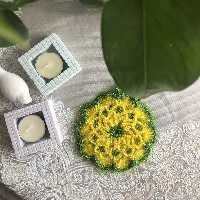 اسکاج گل دو لایه بسیار زیبا و شکیل مناسب برای عروس خانم ها