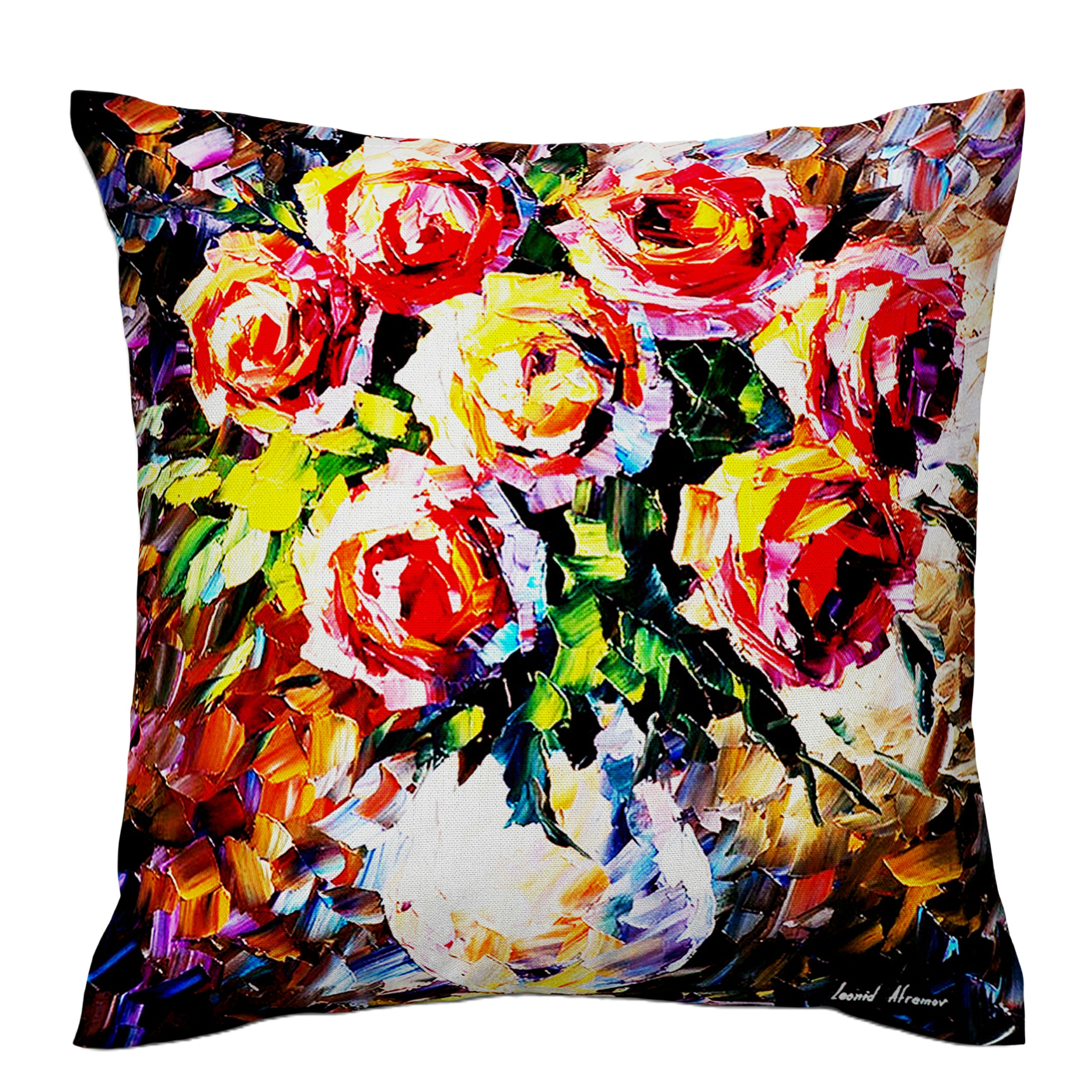 کاور کوسن مدل گل آبرنگ کد 9794