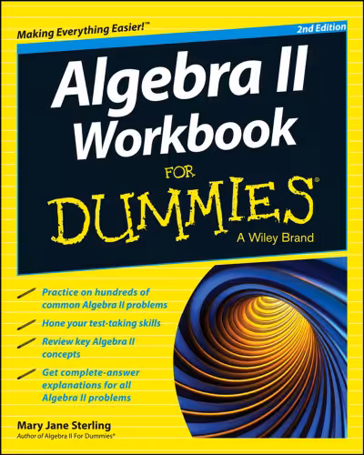 خرید و دانلود نسخه کامل کتاب Algebra II Workbook For Dummies