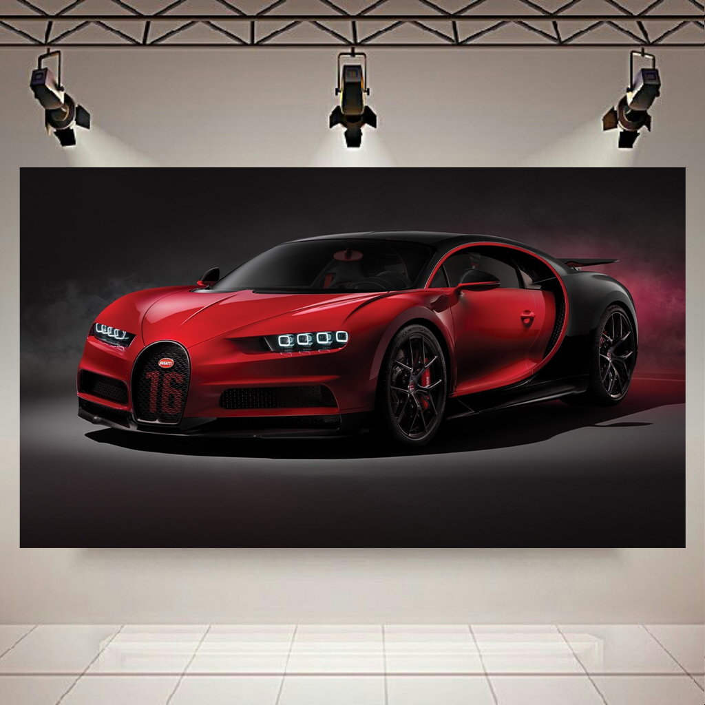 تابلو بوم طرح ماشین مدل بوگاتی Chiron کد AR9250