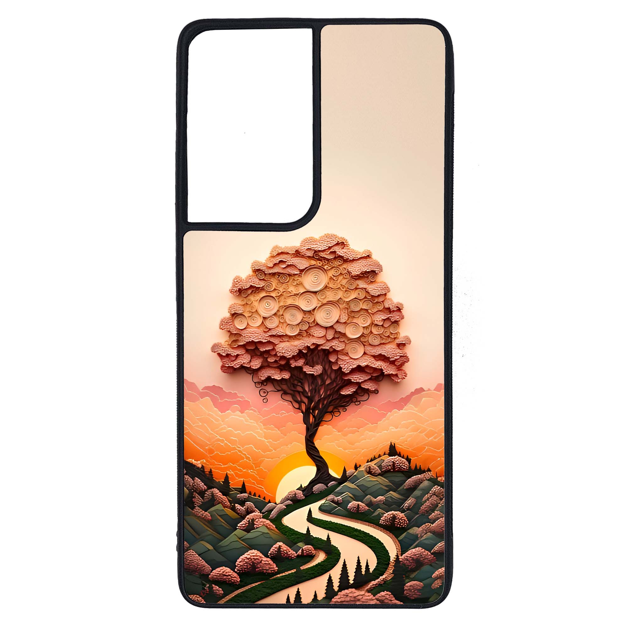 کاور طرح درخت کد G-127 مناسب برای گوشی موبایل سامسونگ Galaxy S21 Ultra | دیجی قاب دونی