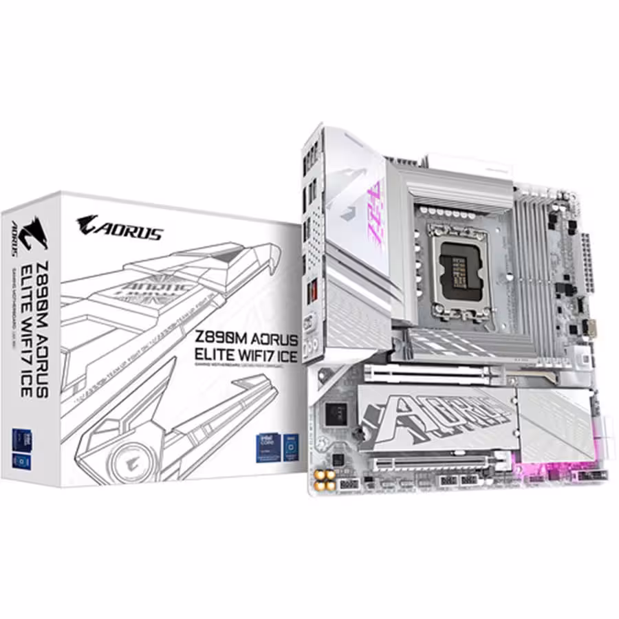 مادربرد گیگابایت مدل Z890M AORUS ELITE WIFI7 ICE