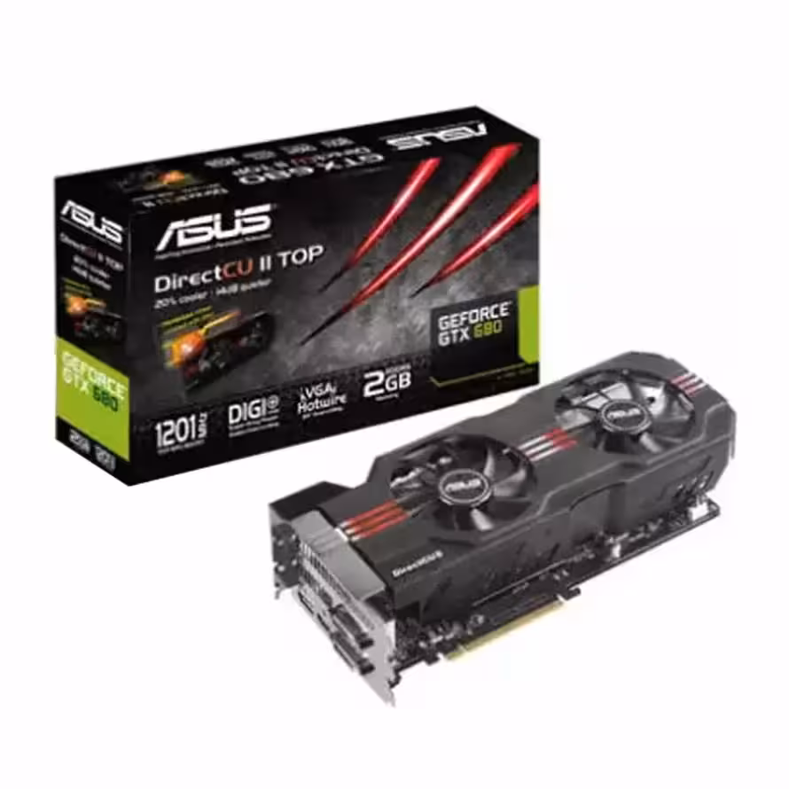 کارت گرافیک ایسوس GTX 680 DirectCU II TOP 2GB GDDR5