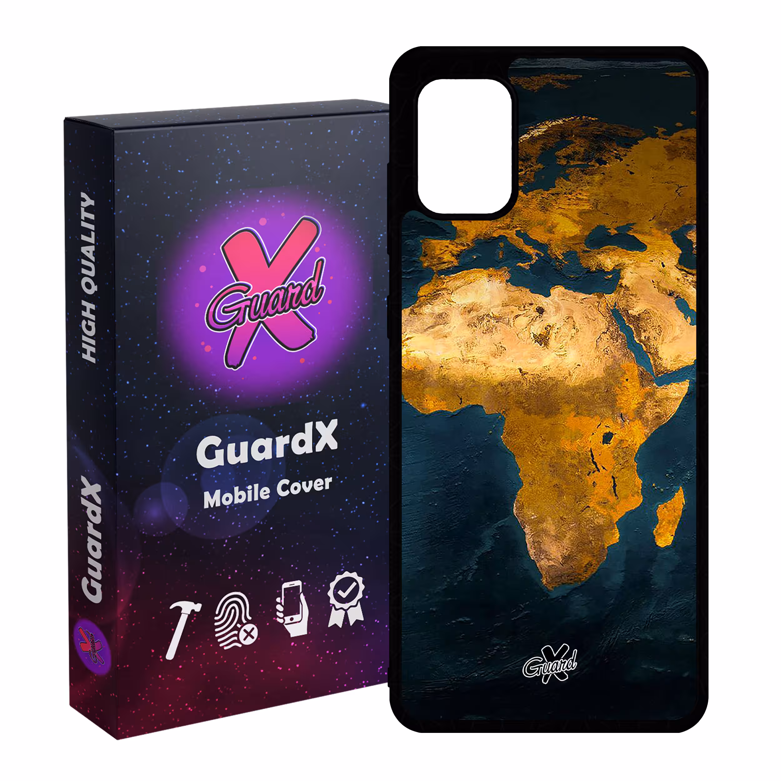 کاور گارد ایکس طرح Map مدل Glass10291 مناسب برای گوشی موبایل سامسونگ Galaxy A31