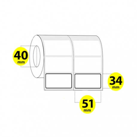لیبل برچسب پی وی سی 51×34
