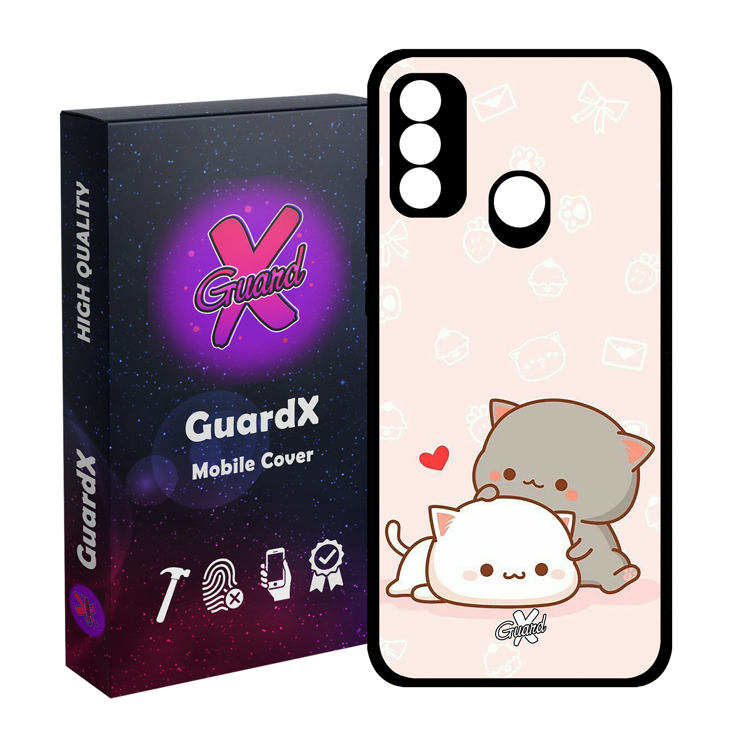 کاور گارد ایکس طرح Love مدل Glass10372 مناسب برای گوشی موبایل هوآوی P Smart 2020