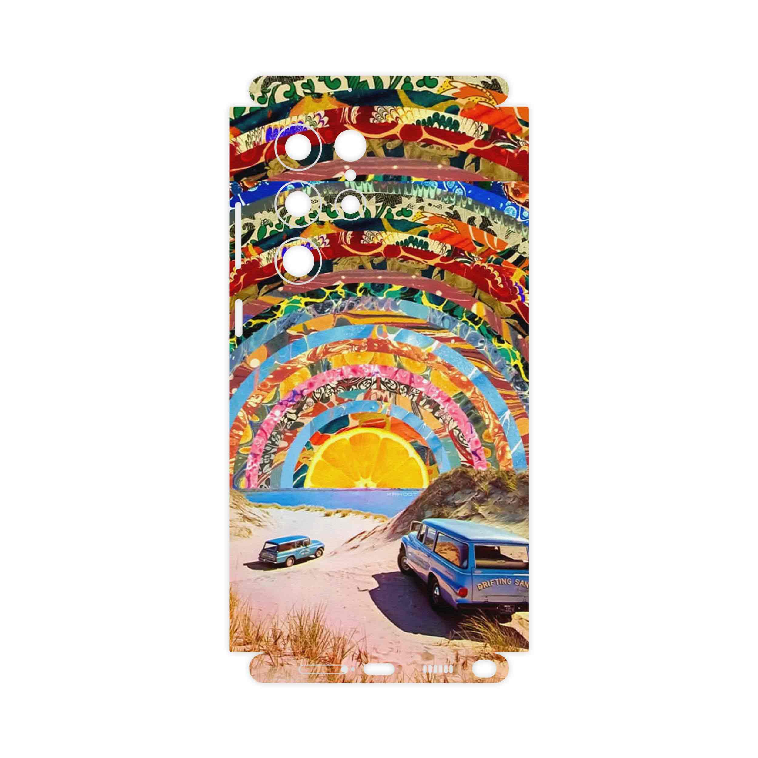 برچسب پوششی ماهوت مدل Collage of Orange Sky-FullSkin مناسب برای گوشی موبایل سامسونگ Galaxy S22 Ultra 5G
