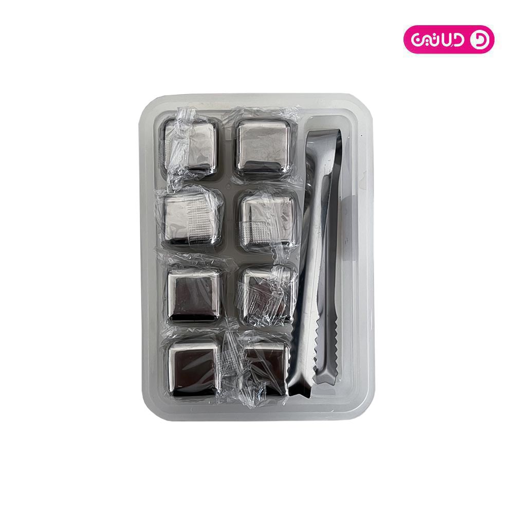 قالب یخ استیل ممتاز نقره ای 8عددی