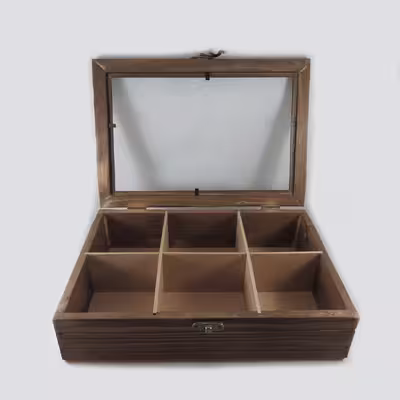 جعبه چای کیسه ای مدل چوبی کد TEA-3