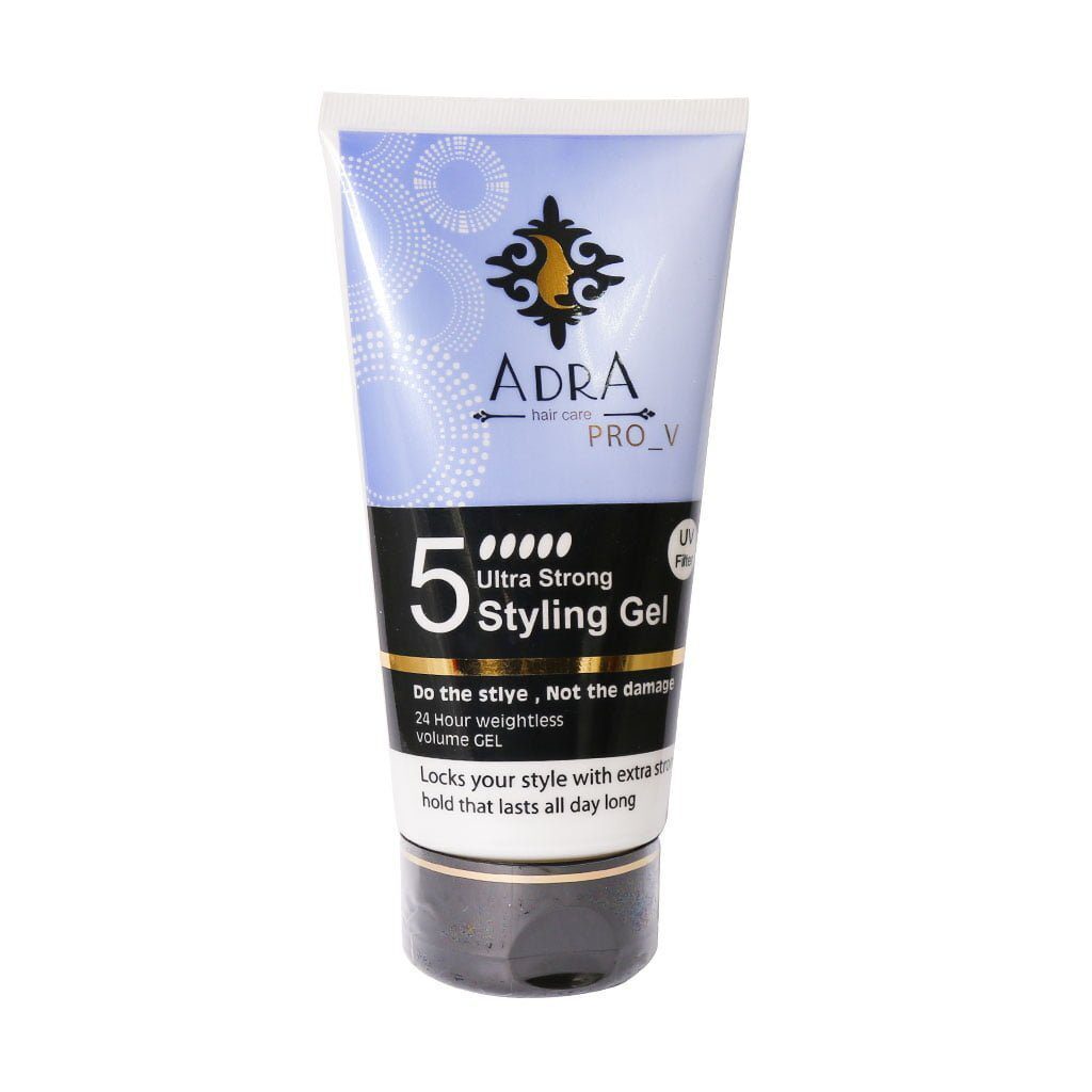 آدرا ژل مو سر شماره 5 حالت دهنده خیلی قوی 150 میل ADRA