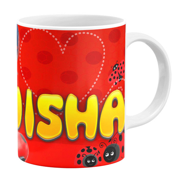 ماگ طرح دختر کفشدوزکی مدل میشا