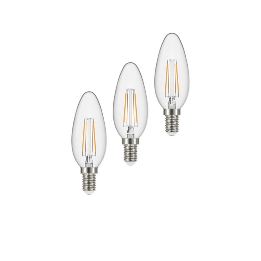 لامپ فیلامنتی حباب دار شفاف 4 وات افق