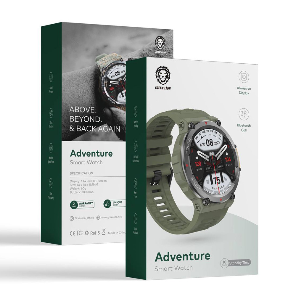خرید ساعت هوشمند ادونچر گرین لاین Green Lion Adventure Smart Watch Green با بهترین قیمت