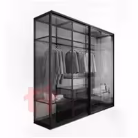 مکانیزم درب ریلی کمد تاپ لاین روکار دو درب با پروفیل آلومینیوم فانتونی K225
