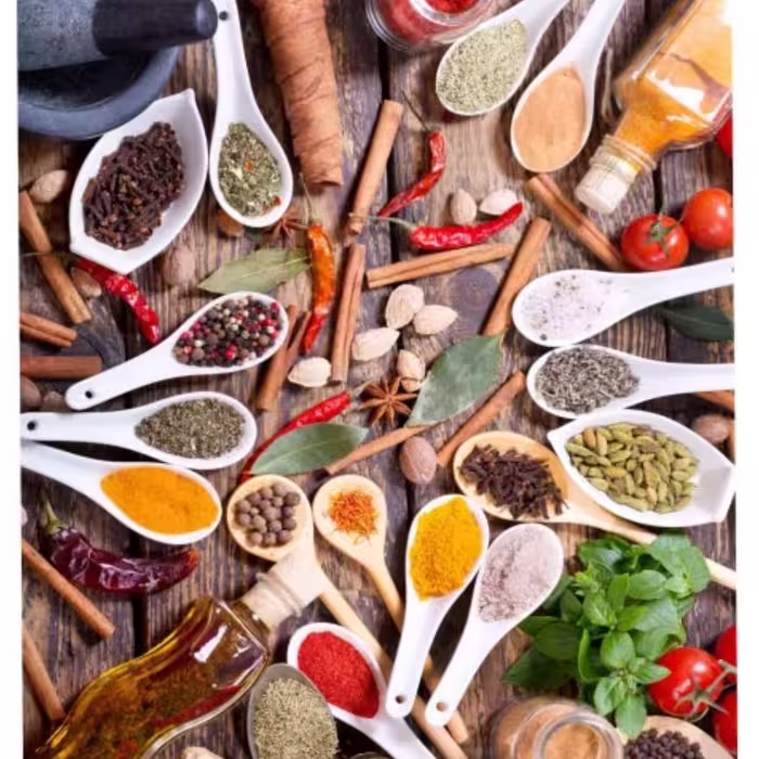 فرشینه آشپزخانه طرح قاشق چنگال، قهوه سایز  1.5 در 2.25 (4 متری)