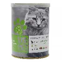 کنسرو گربه برند یو اس پت US PET مدل طعم مرغ و سالمون، کدو وزن 400 گرمی