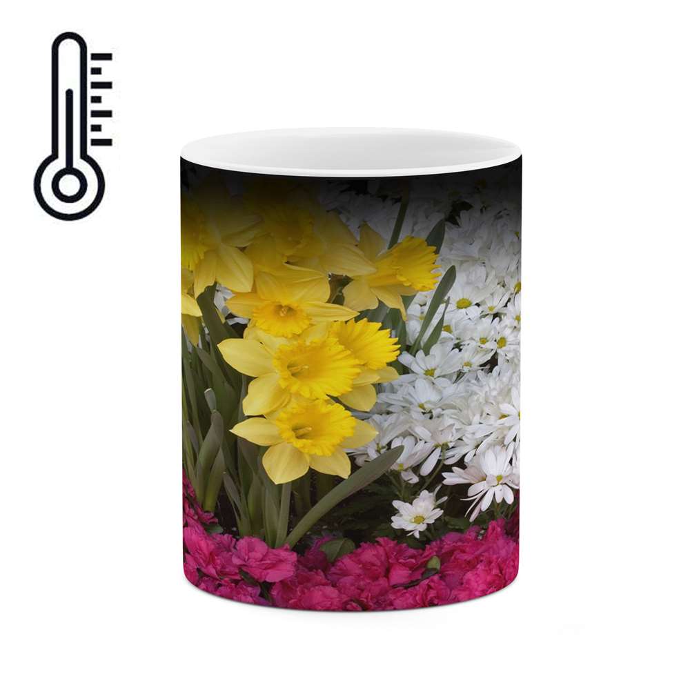 ماگ حرارتی طرح گل مدل mgh12036